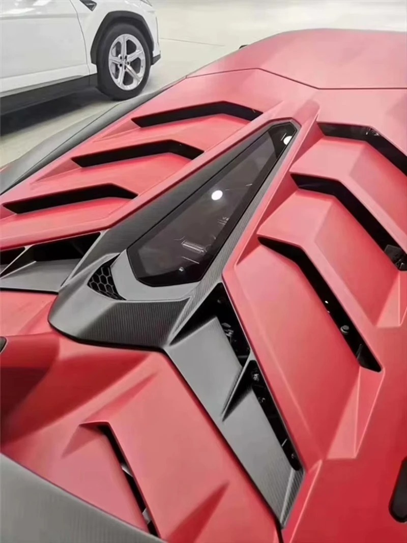 High Quality Fast Delivery Whole Sale Price Dry Carbon Fiber SVJ Style Engine Hood Body Kits for  Aventador Car Hood